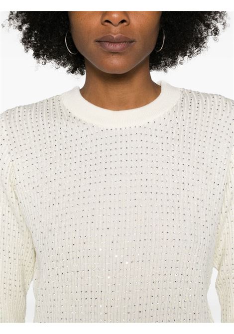 Beige crystal embellished virgin wool jumper Entire Studios - women GOLDEN GOOSE | GWP00836P00147810715